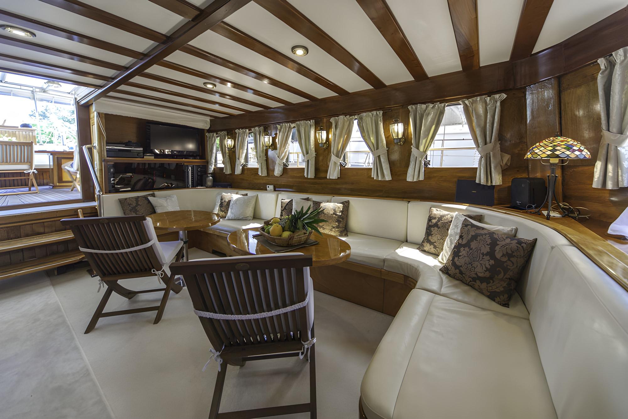 Libra gulet amenities exterior deck in Croatia