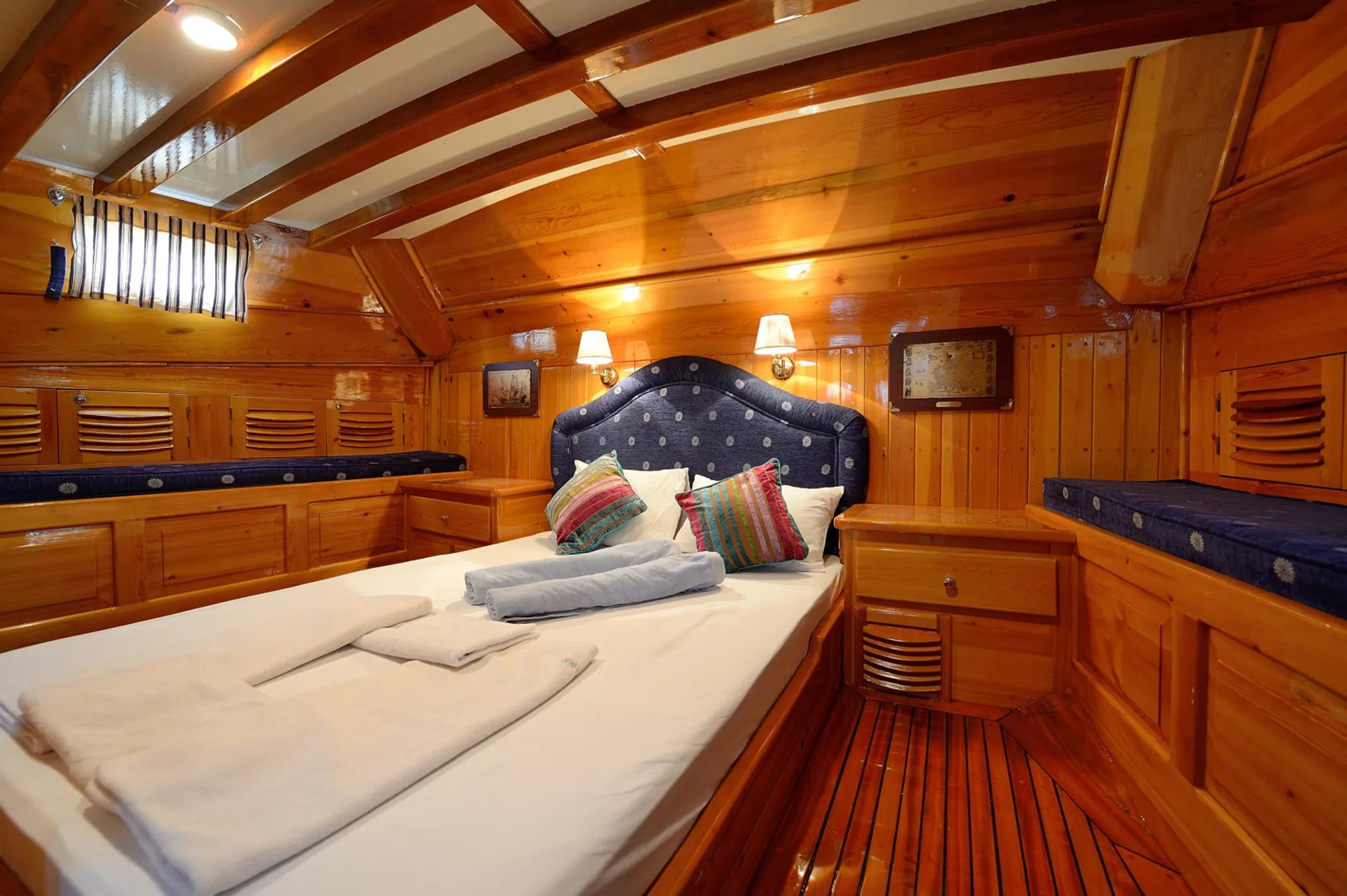 Xenos 2 gulet accommodation interior cabin in Türkiye