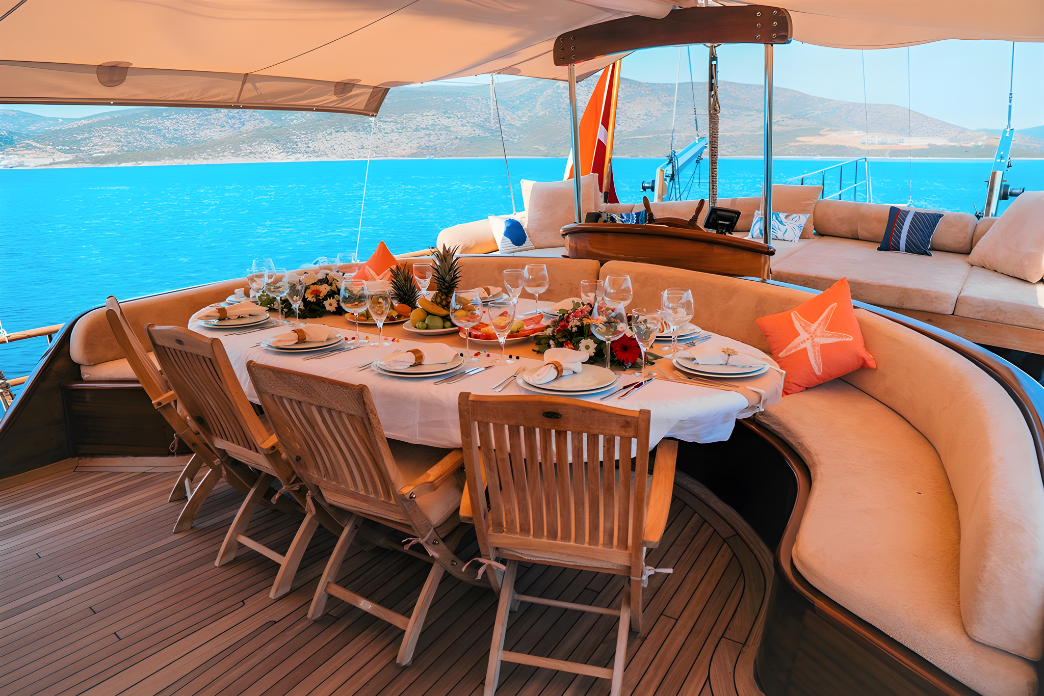 Wicked Felina gulet amenities lifestyle dining in Türkiye