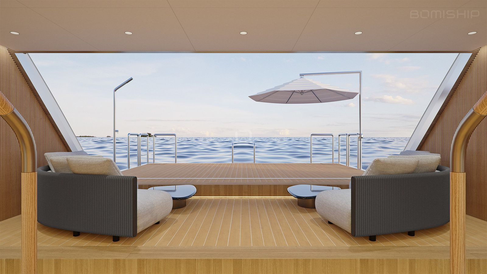 Ad Astra gulet amenities exterior deck in Croatia