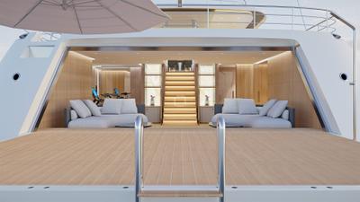Ad Astra gulet amenities exterior deck in Croatia