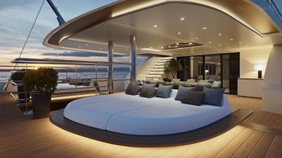 Ad Astra gulet accommodation exterior deck in Croatia