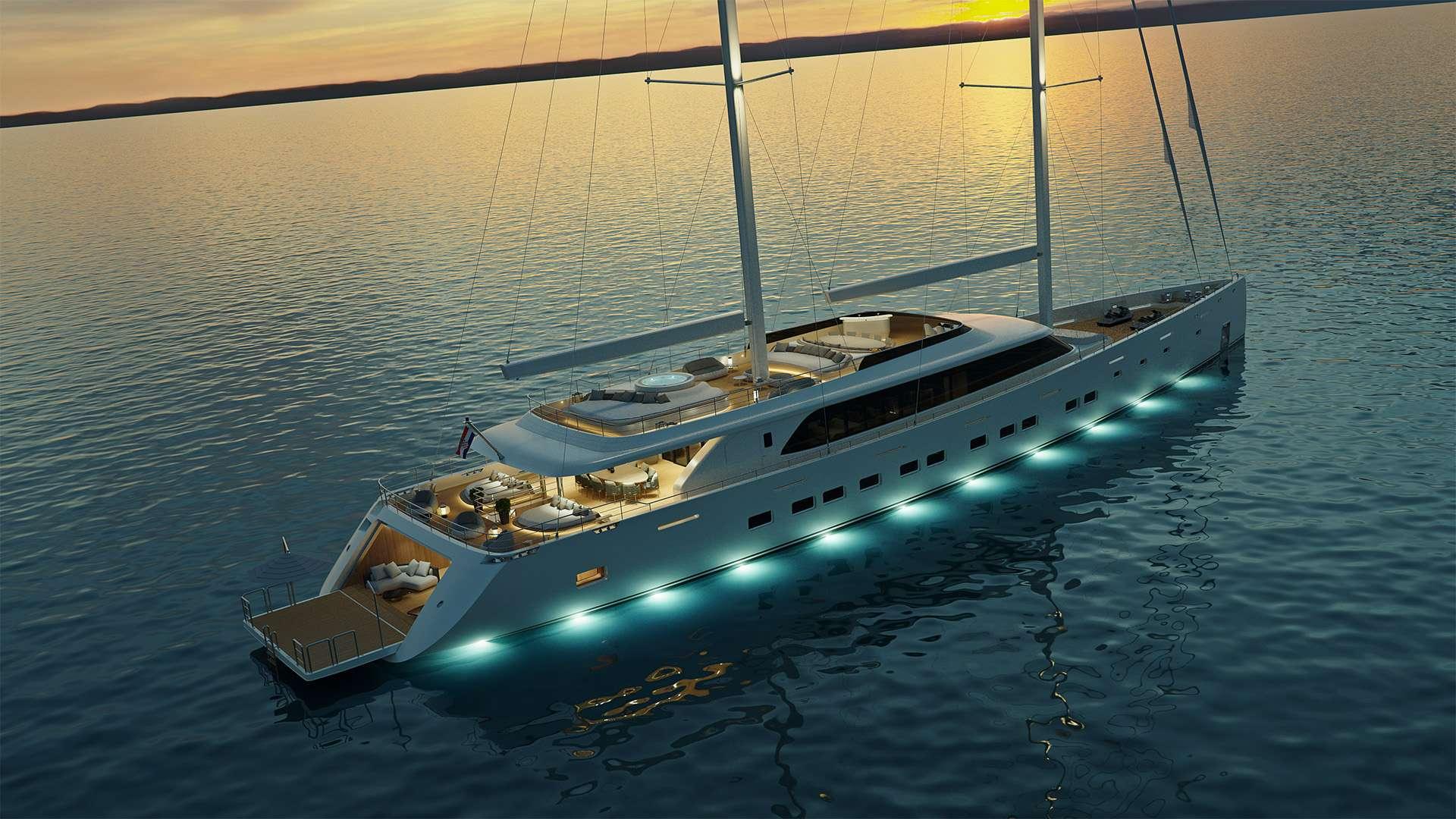 Ad Astra gulet amenities exterior deck in Croatia