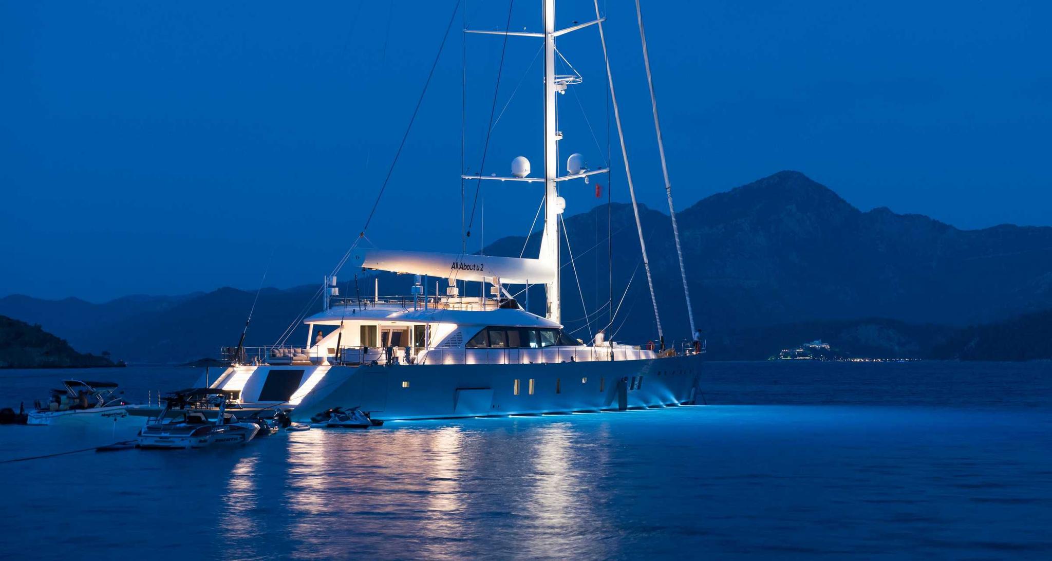 All About U 2 gulet amenities aerial view in Türkiye