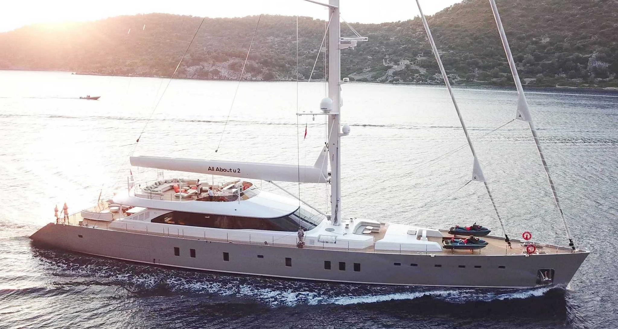 All About U 2 gulet amenities aerial view in Türkiye