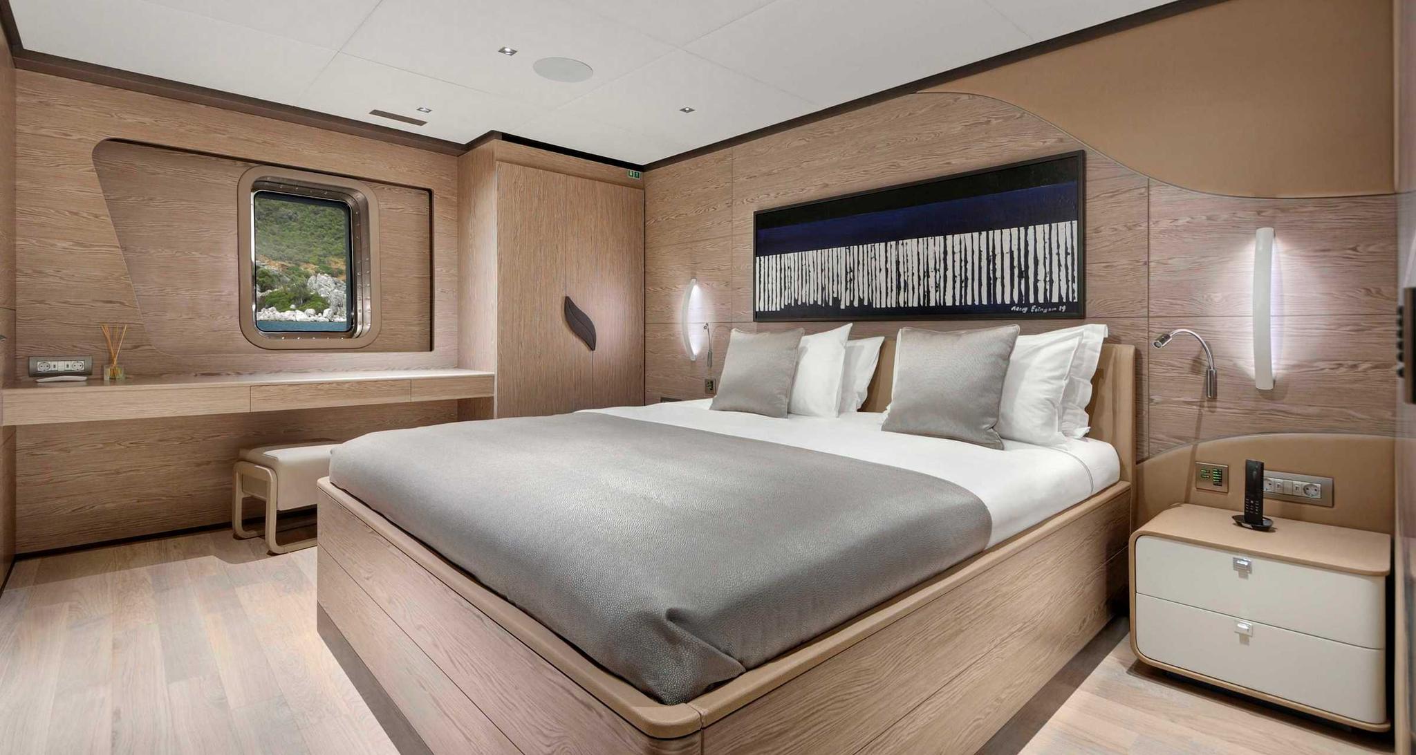 All About U 2 gulet accommodation interior cabin in Türkiye