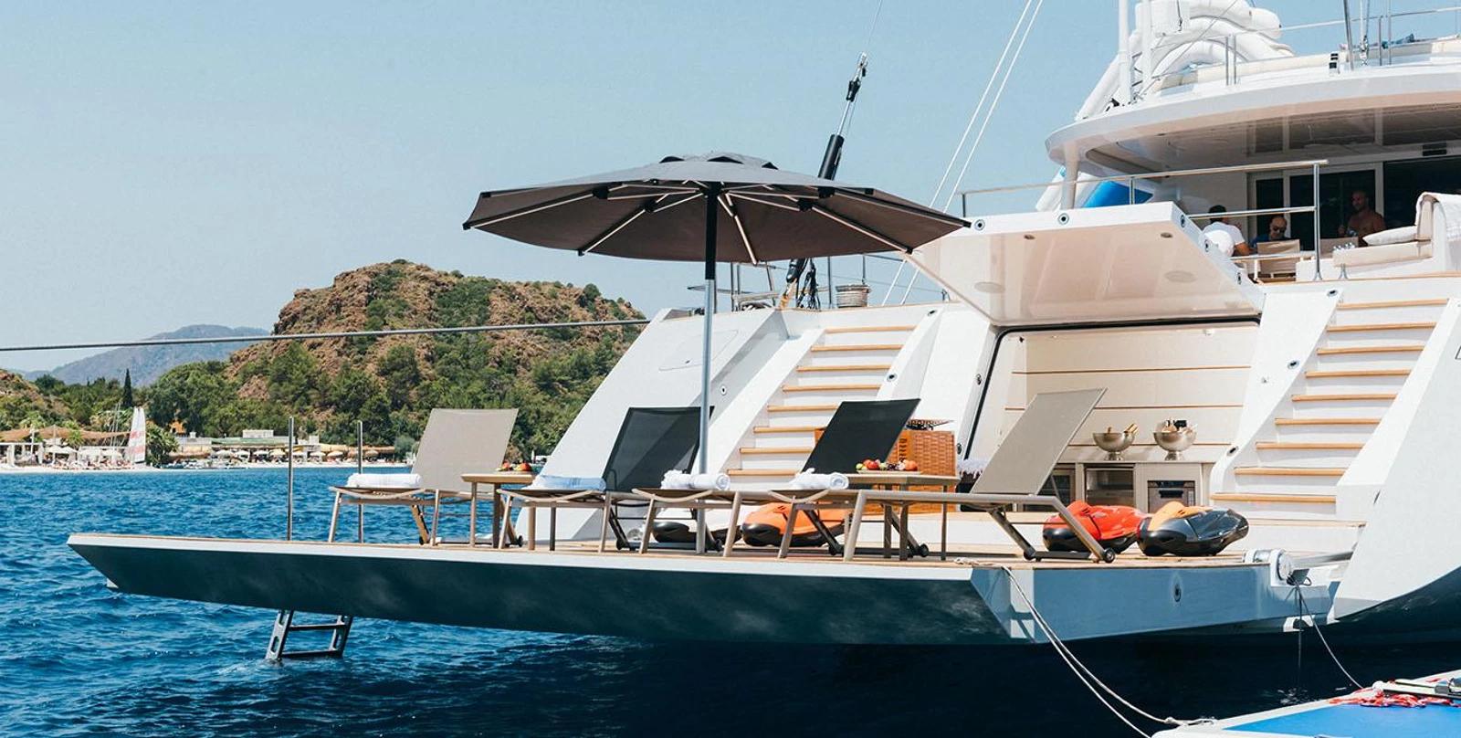 All About U 2 gulet amenities exterior deck in Türkiye