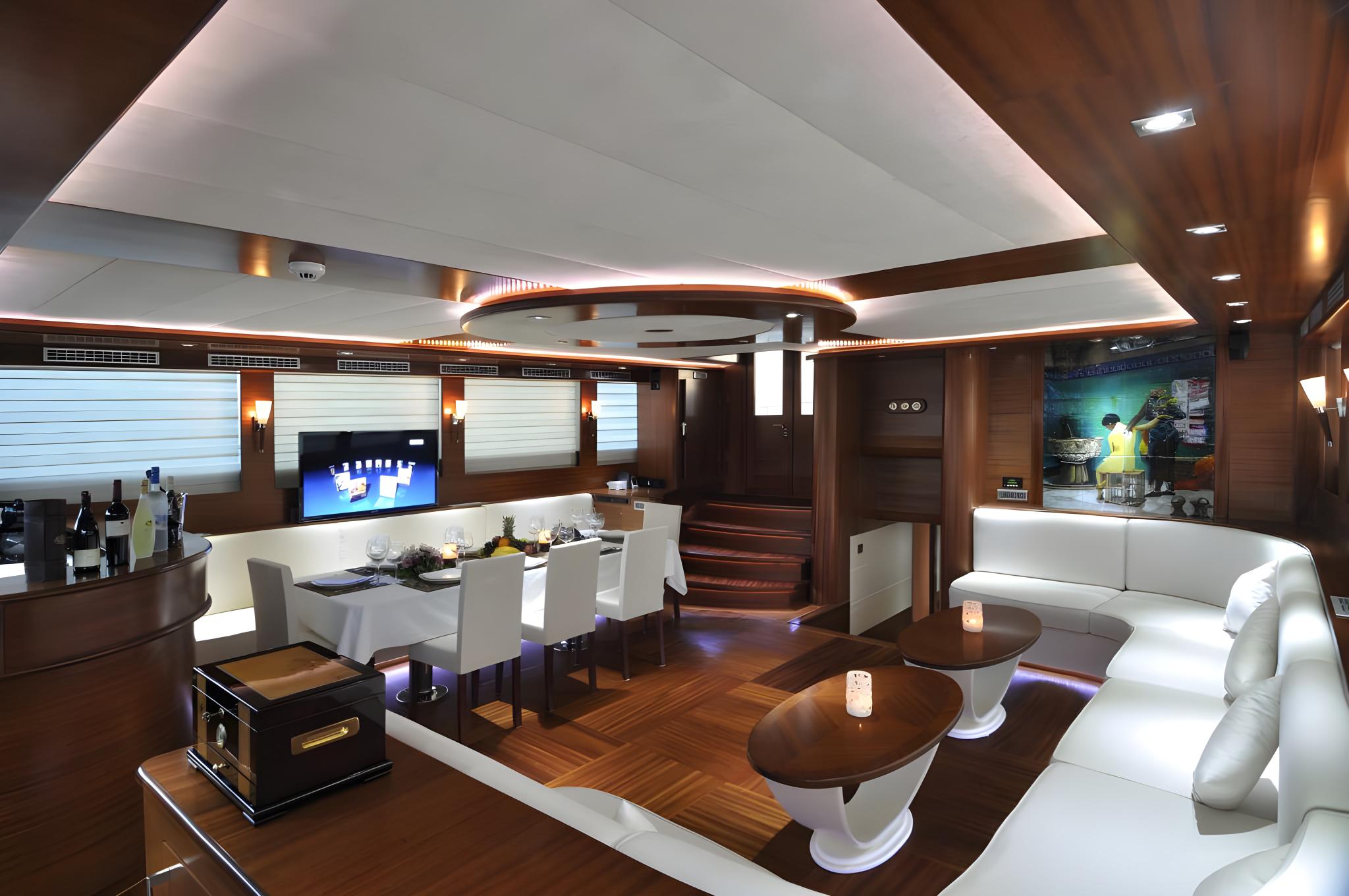 Dolce Mare gulet amenities interior cabin in Türkiye