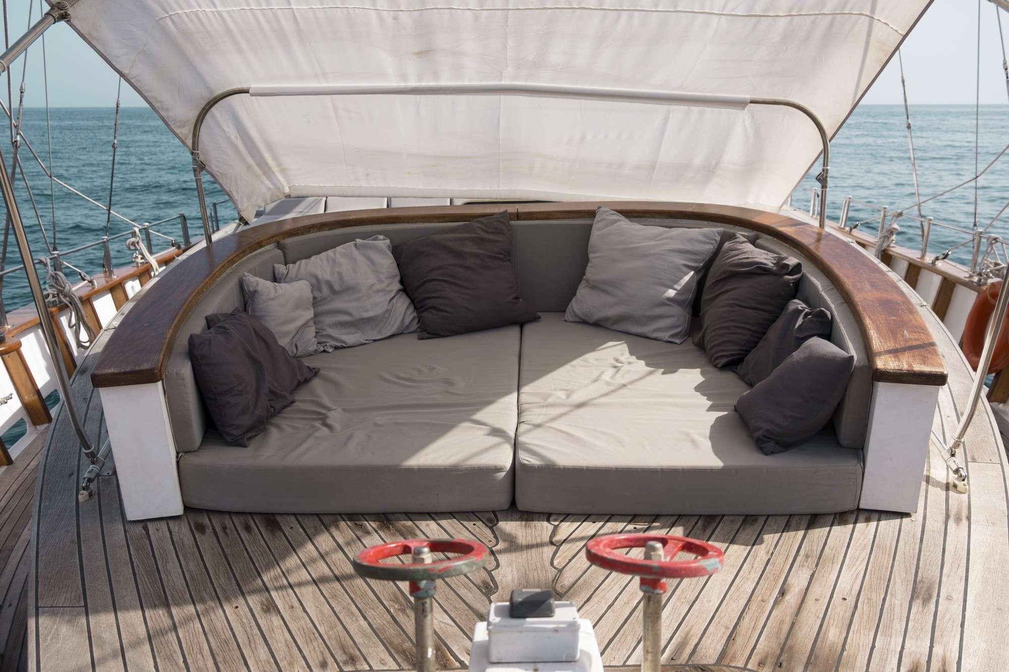 Dvi Marije gulet amenities exterior deck in Italy