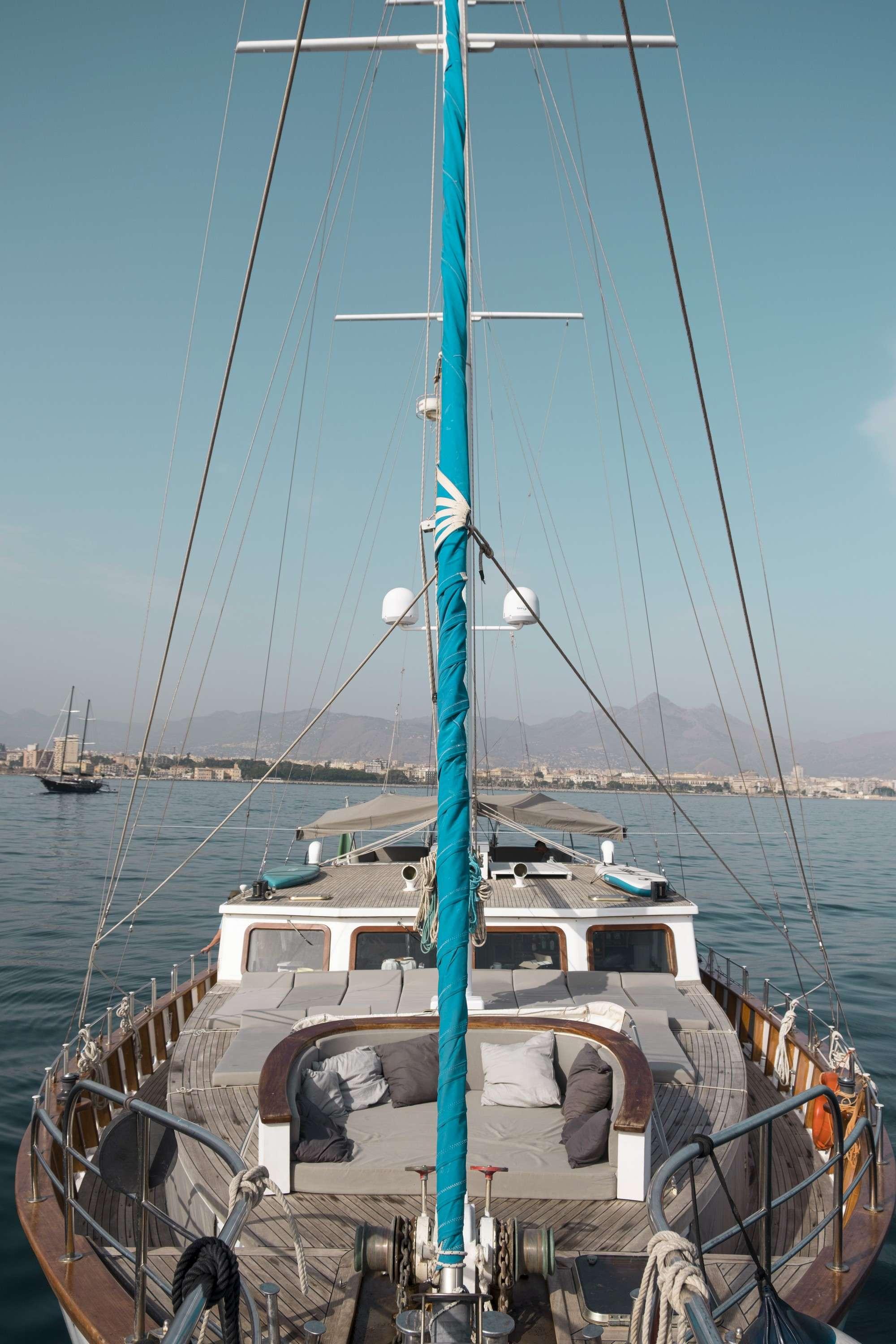 Dvi Marije gulet exterior deck in Italy