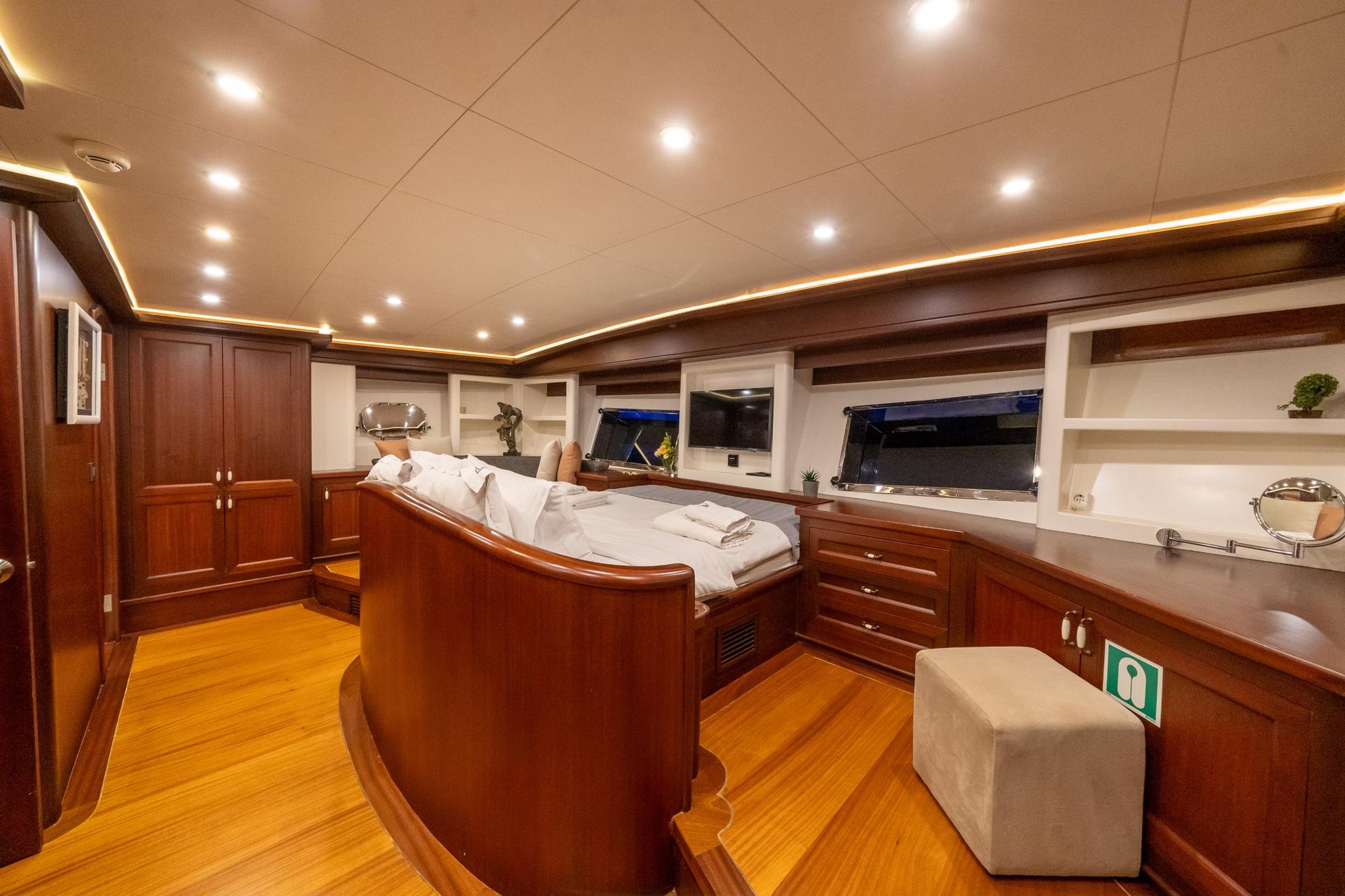 Virtuoso gulet accommodation interior cabin in Greece