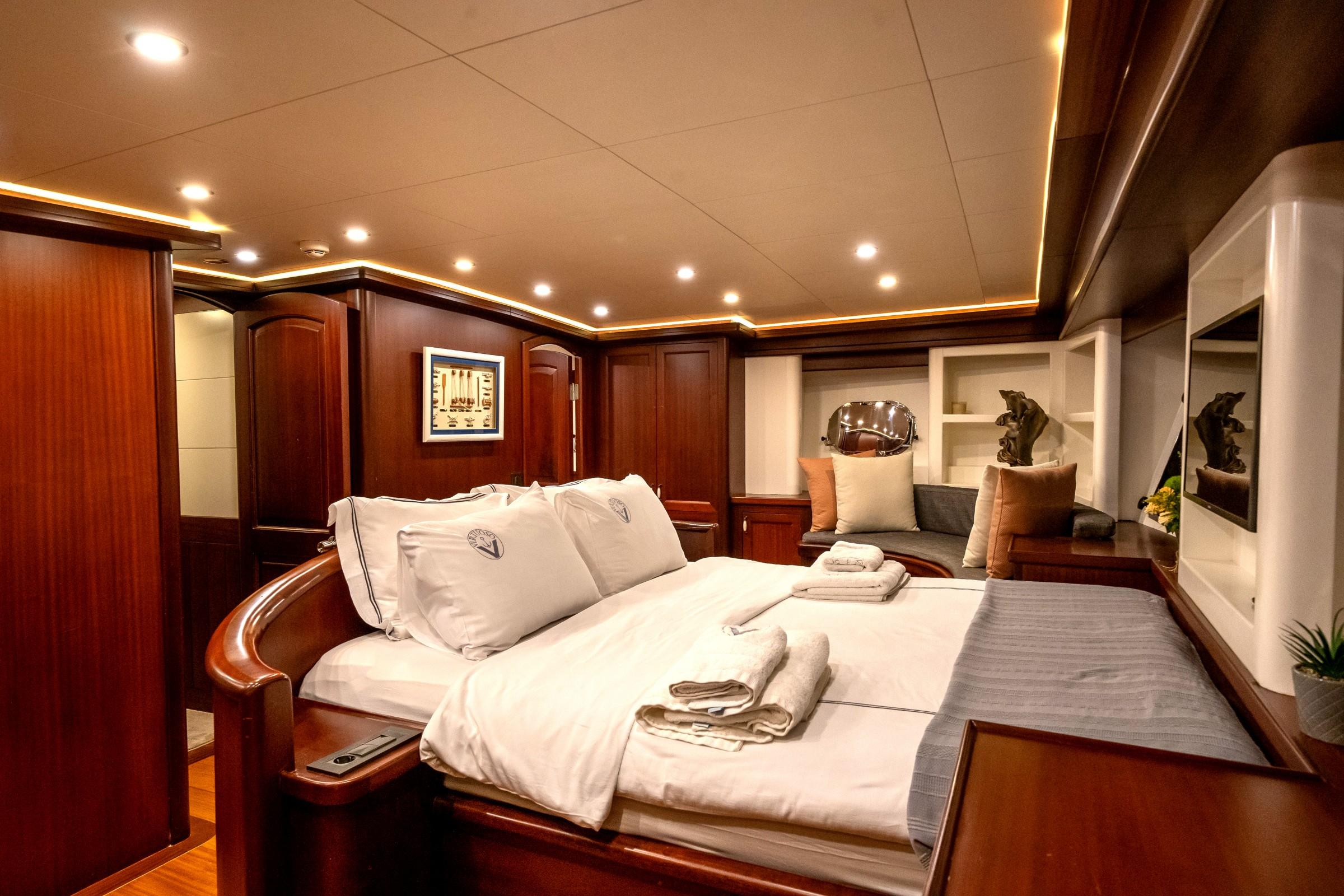 Virtuoso gulet accommodation interior cabin in Greece