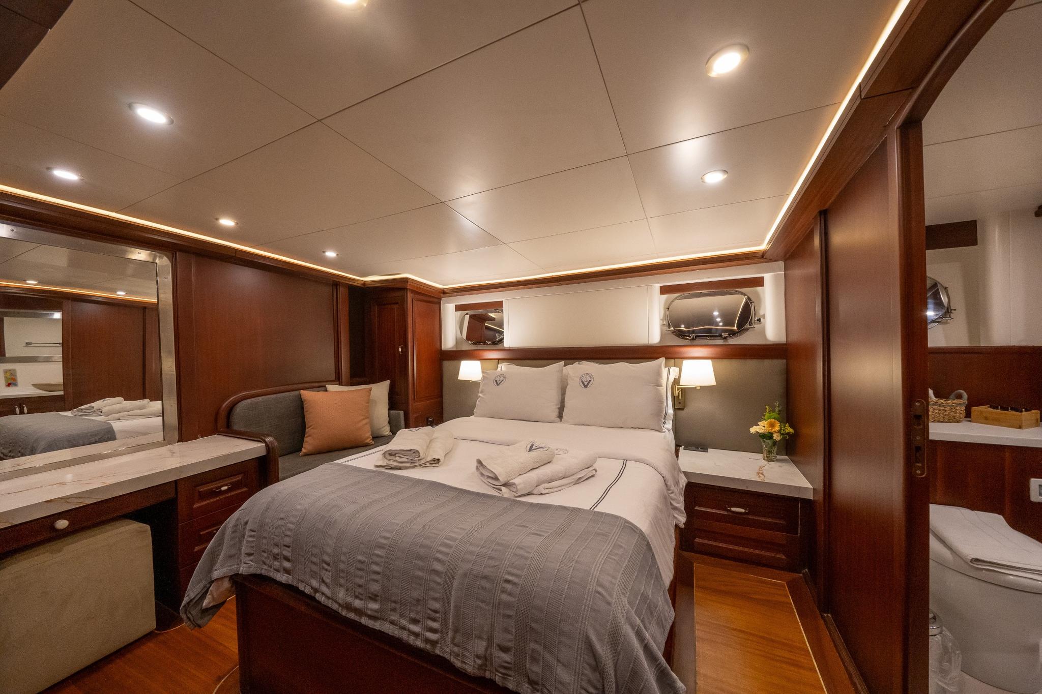 Virtuoso gulet accommodation interior cabin in Greece