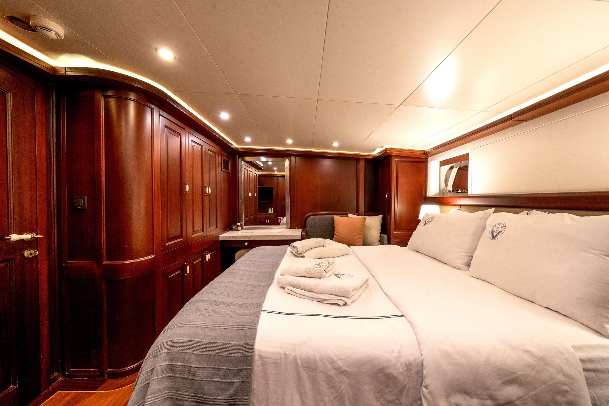 Virtuoso gulet accommodation interior cabin in Greece