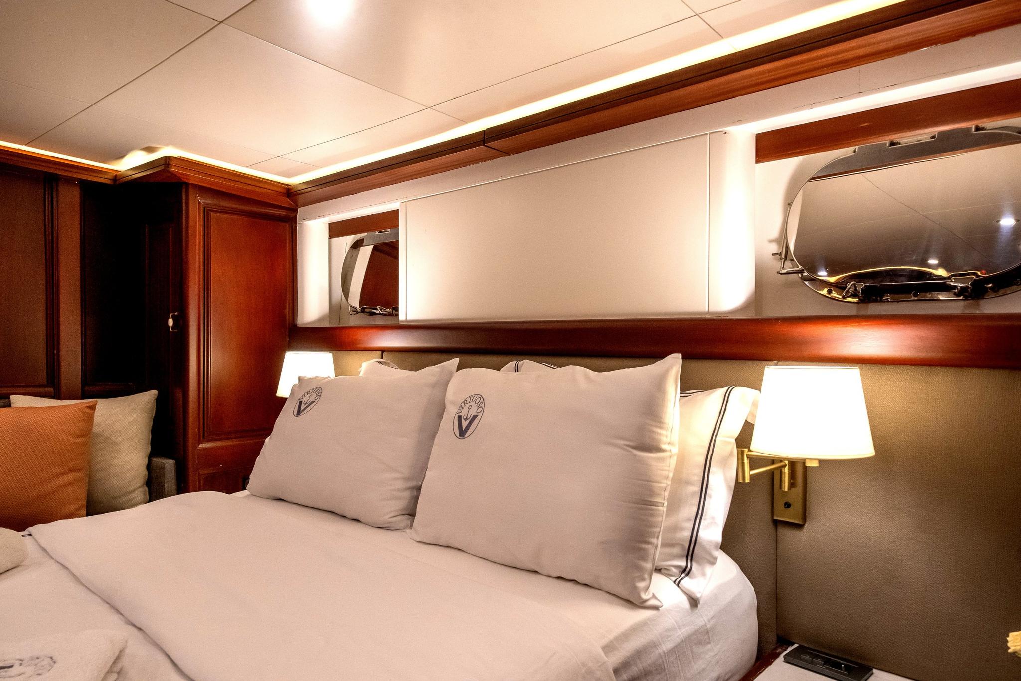 Virtuoso gulet accommodation interior cabin in Greece