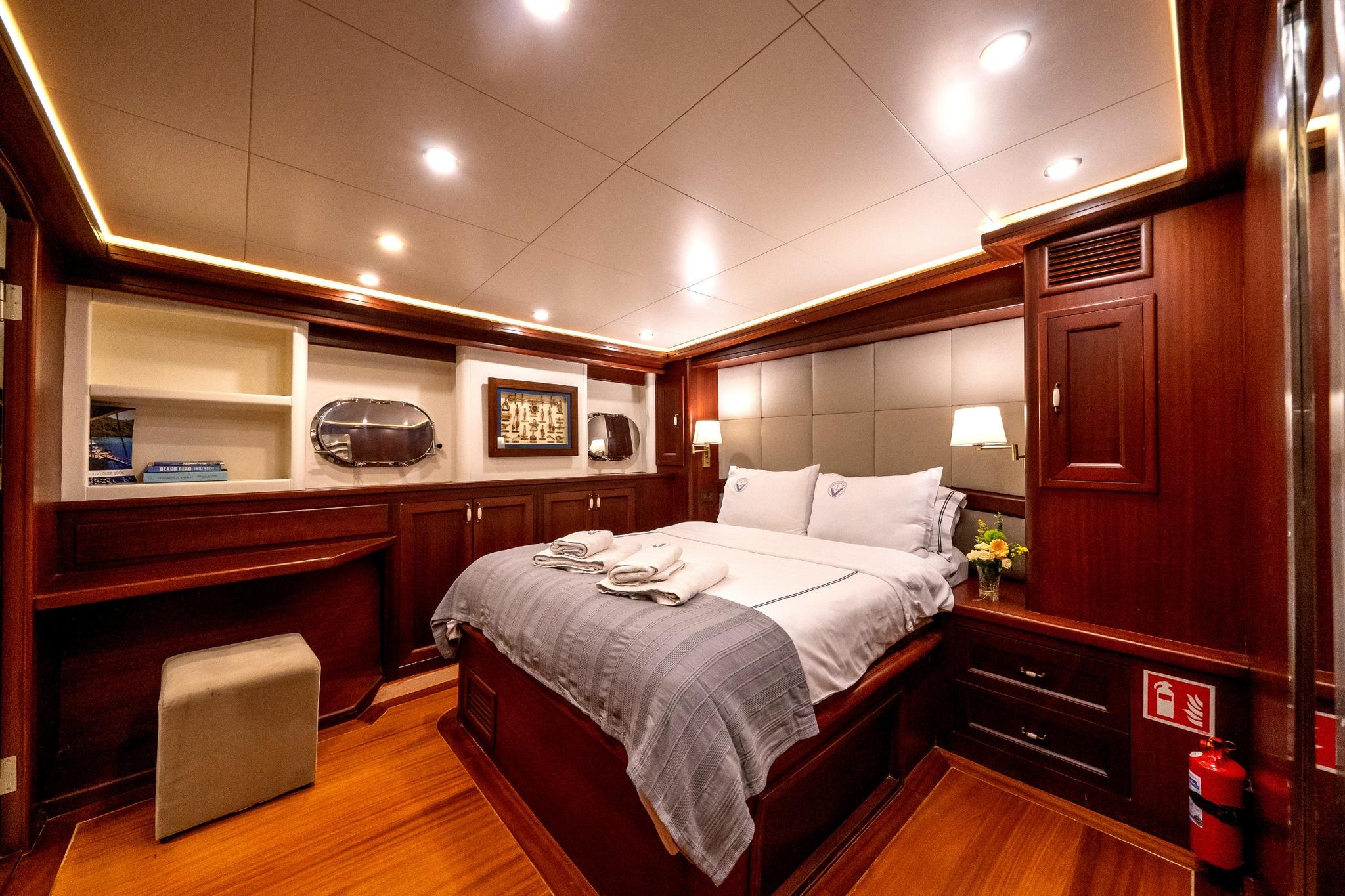 Virtuoso gulet accommodation interior cabin in Greece