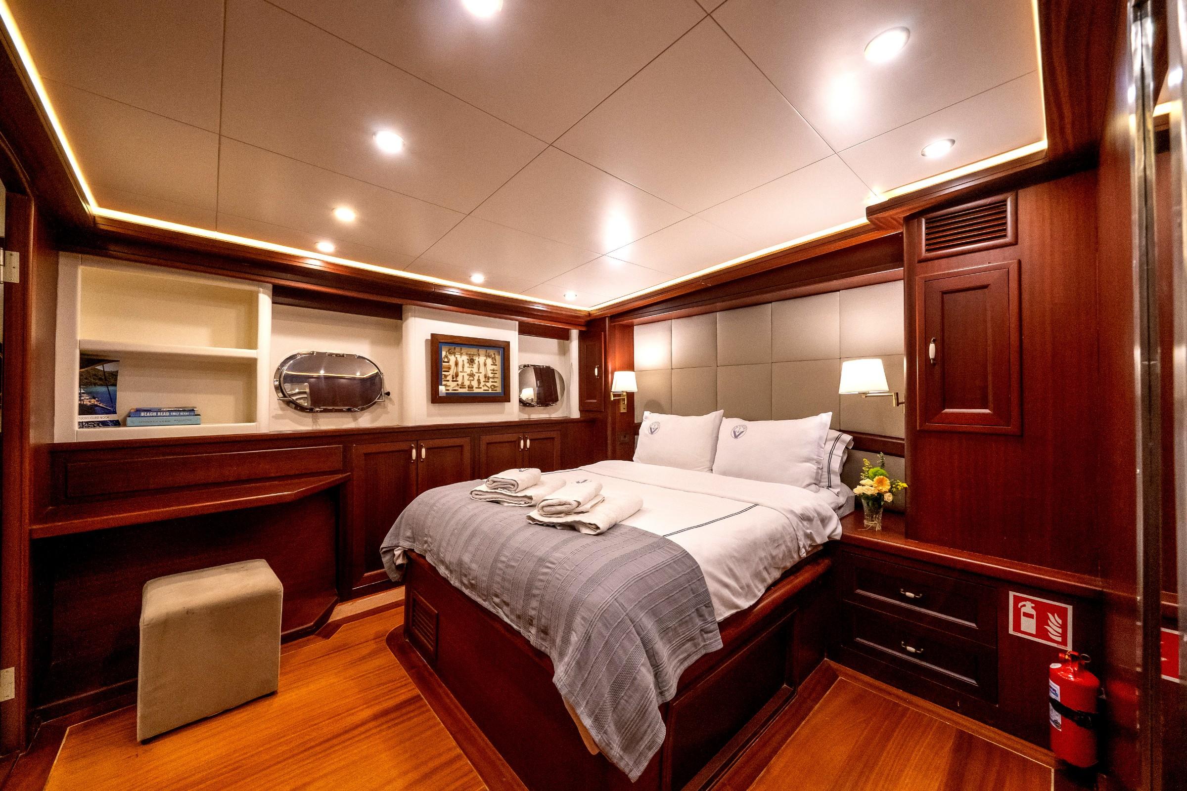 Virtuoso gulet accommodation interior cabin in Greece