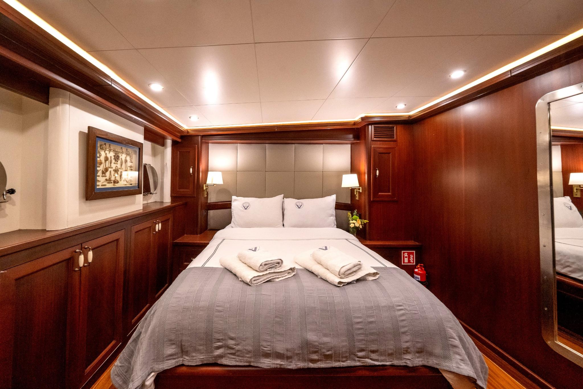 Virtuoso gulet accommodation interior cabin in Greece