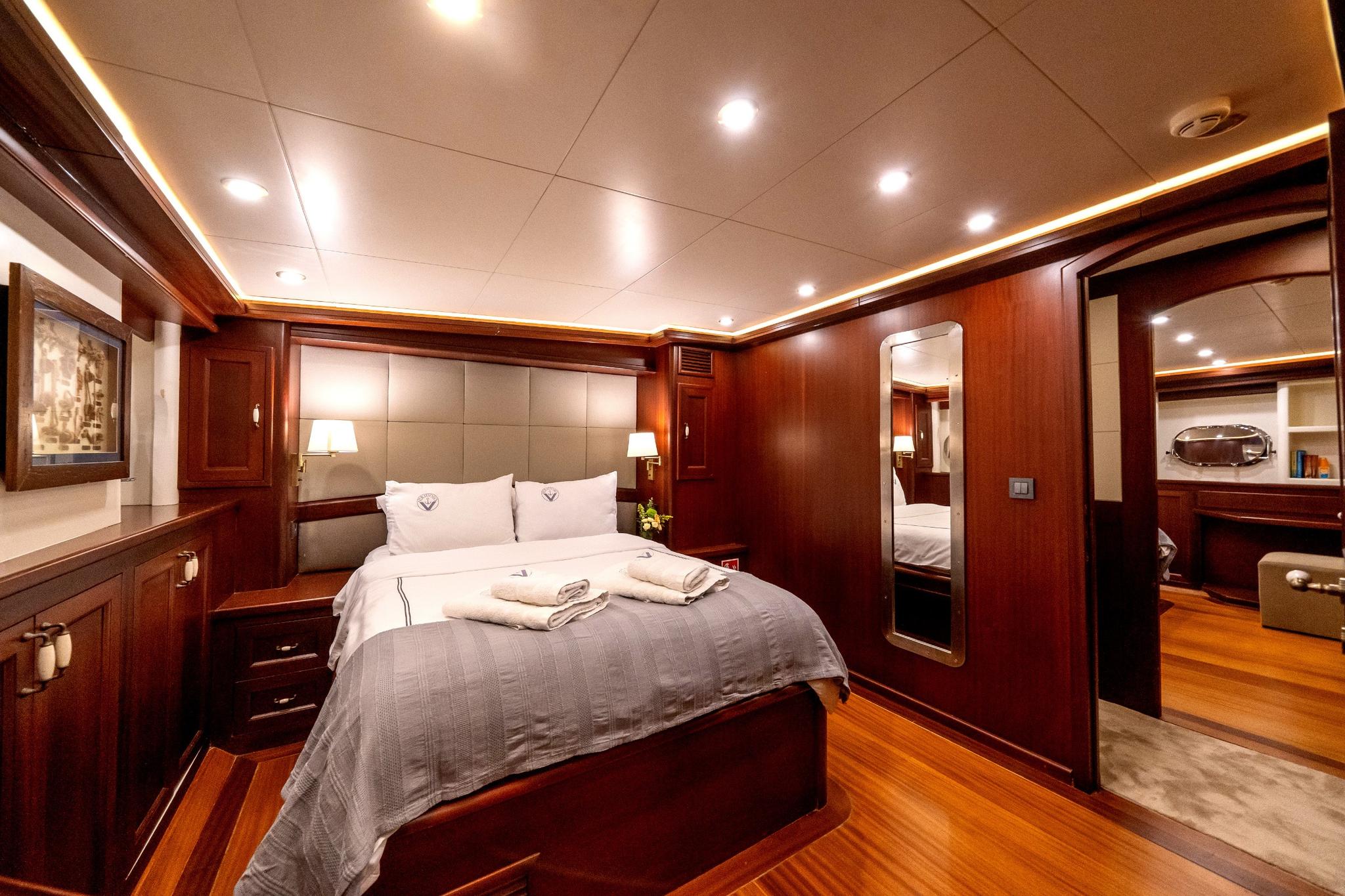 Virtuoso gulet accommodation interior cabin in Greece