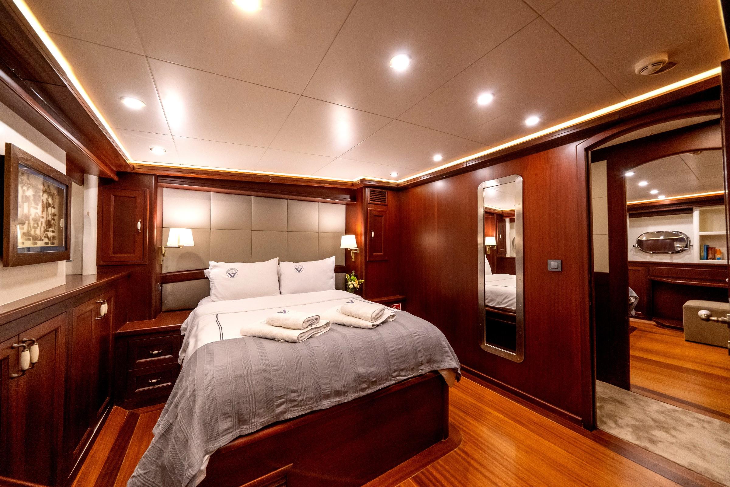 Virtuoso gulet accommodation interior cabin in Greece