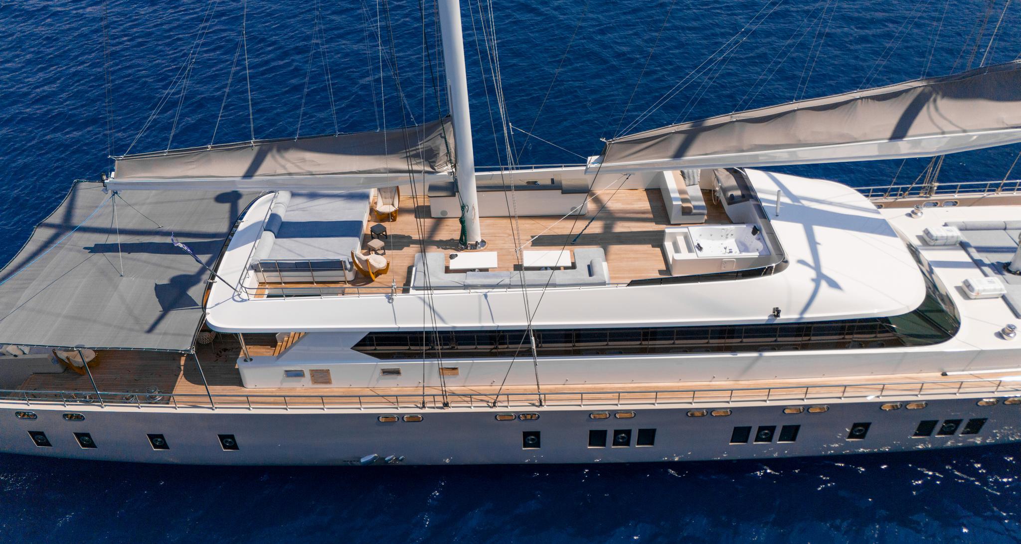 De Love gulet aerial view in Türkiye