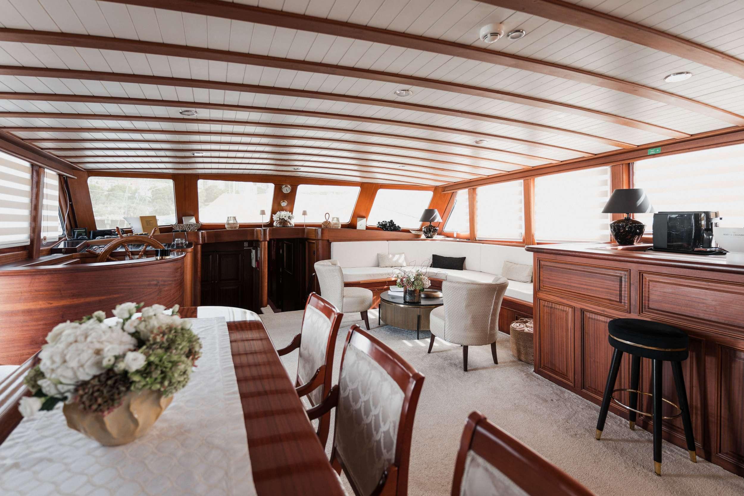 Dolce Vita gulet amenities exterior deck in Croatia