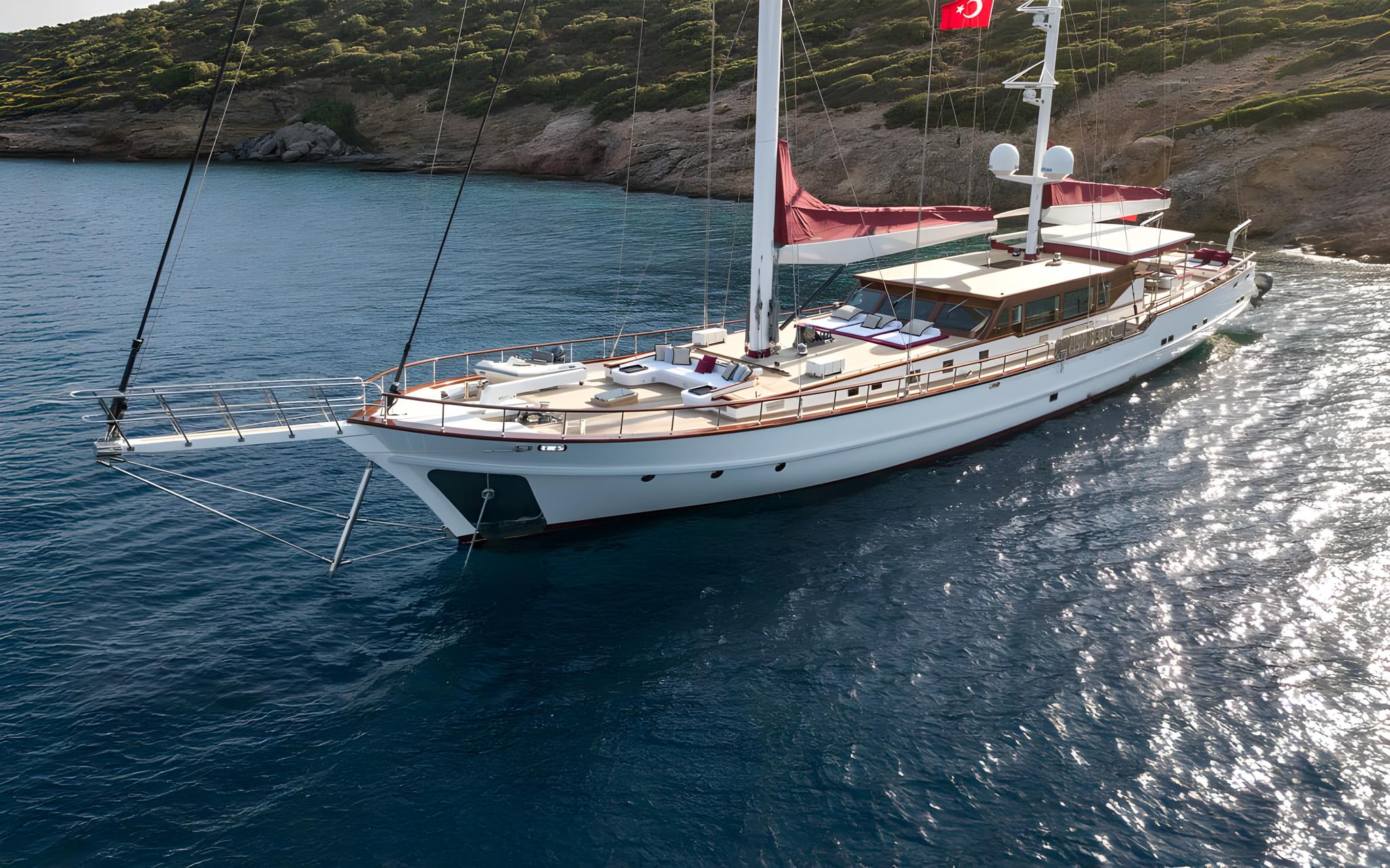 THAT'S AMORE gulet amenities exterior deck in Greece