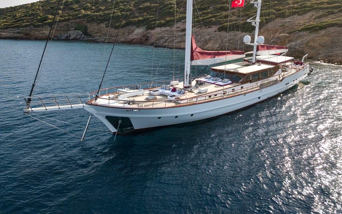 THAT'S AMORE gulet amenities exterior deck in Greece