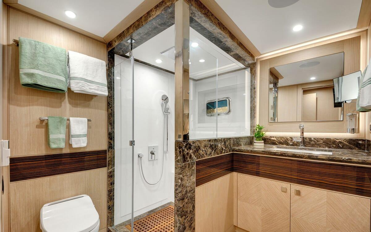 THAT'S AMORE gulet accommodation interior cabin in Greece