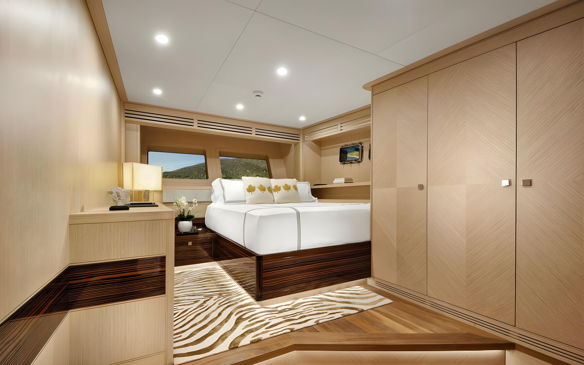 THAT'S AMORE gulet accommodation interior cabin in Greece