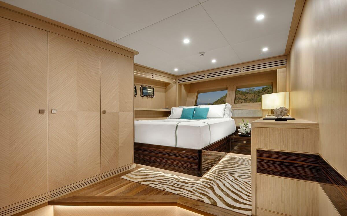 THAT'S AMORE gulet accommodation interior cabin in Greece