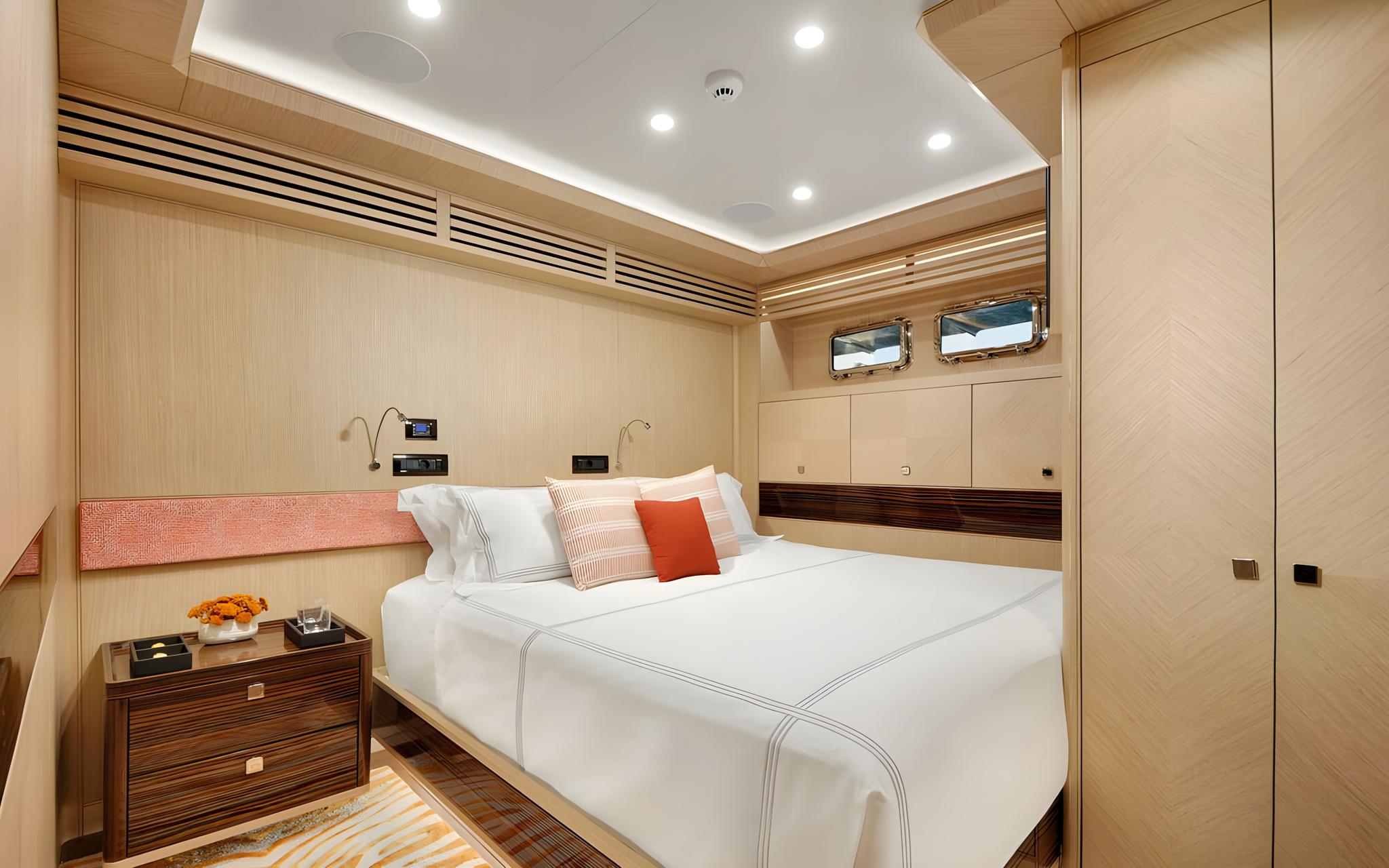 THAT'S AMORE gulet accommodation interior cabin in Greece