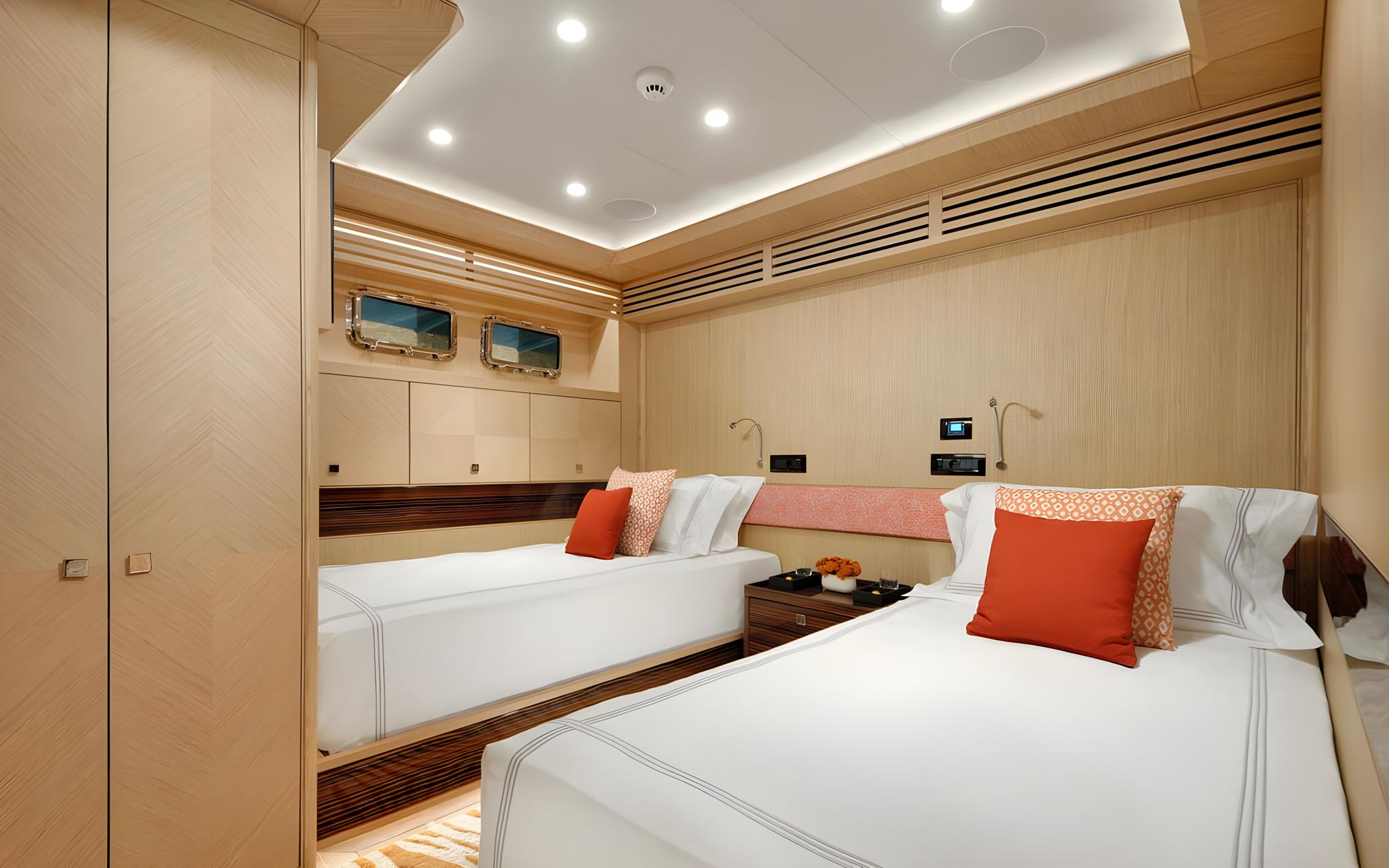 THAT'S AMORE gulet accommodation interior cabin in Greece