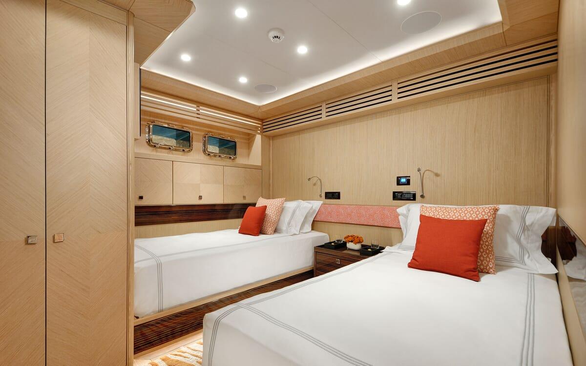 THAT'S AMORE gulet accommodation interior cabin in Greece