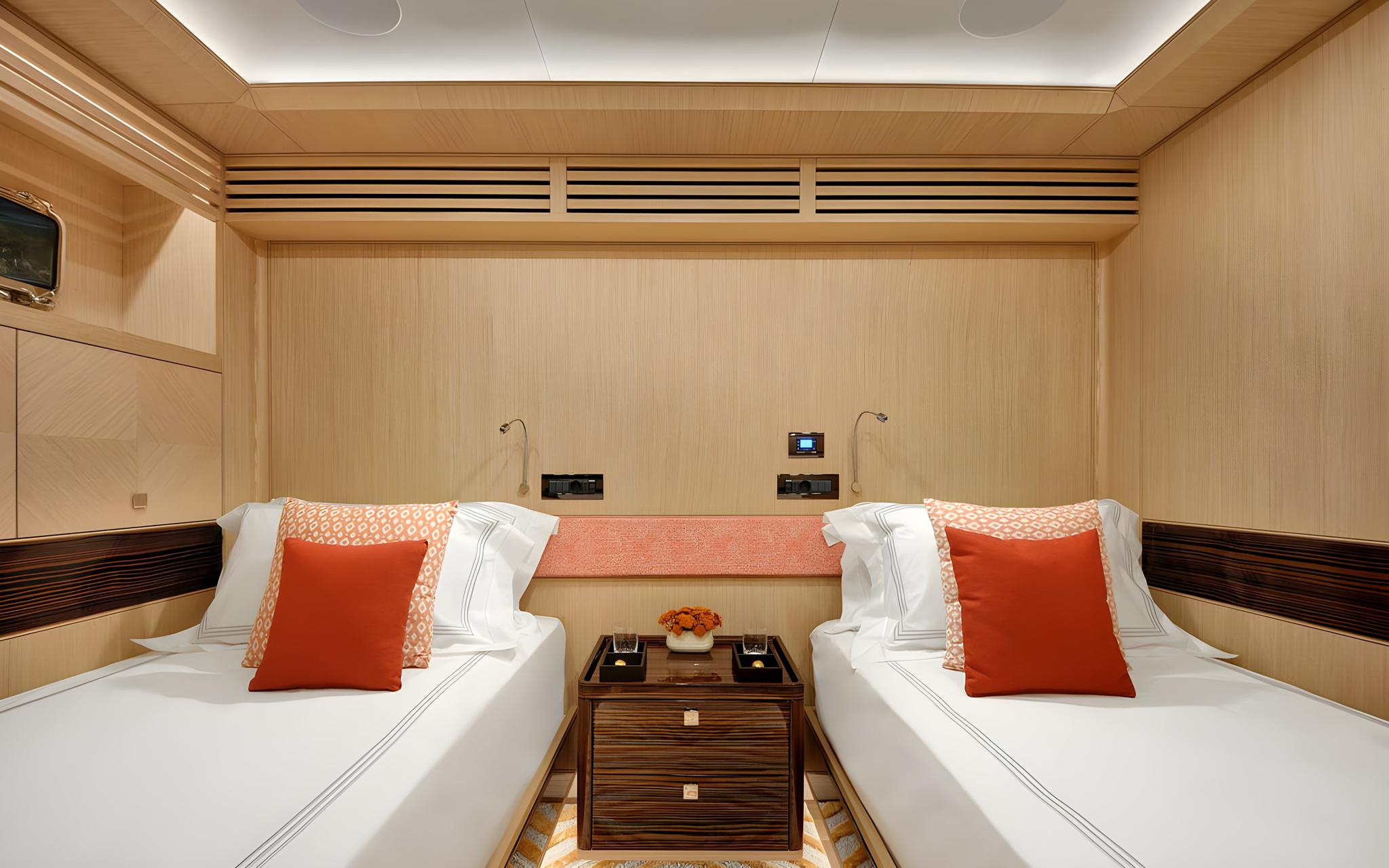 THAT'S AMORE gulet accommodation interior cabin in Greece