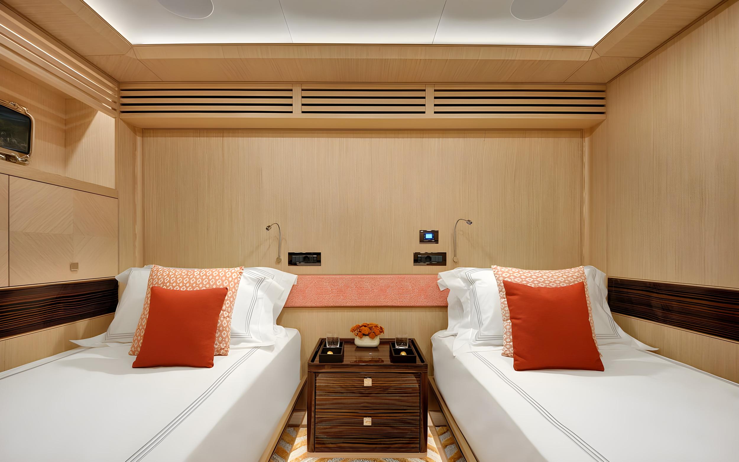 THAT'S AMORE gulet accommodation interior cabin in Greece