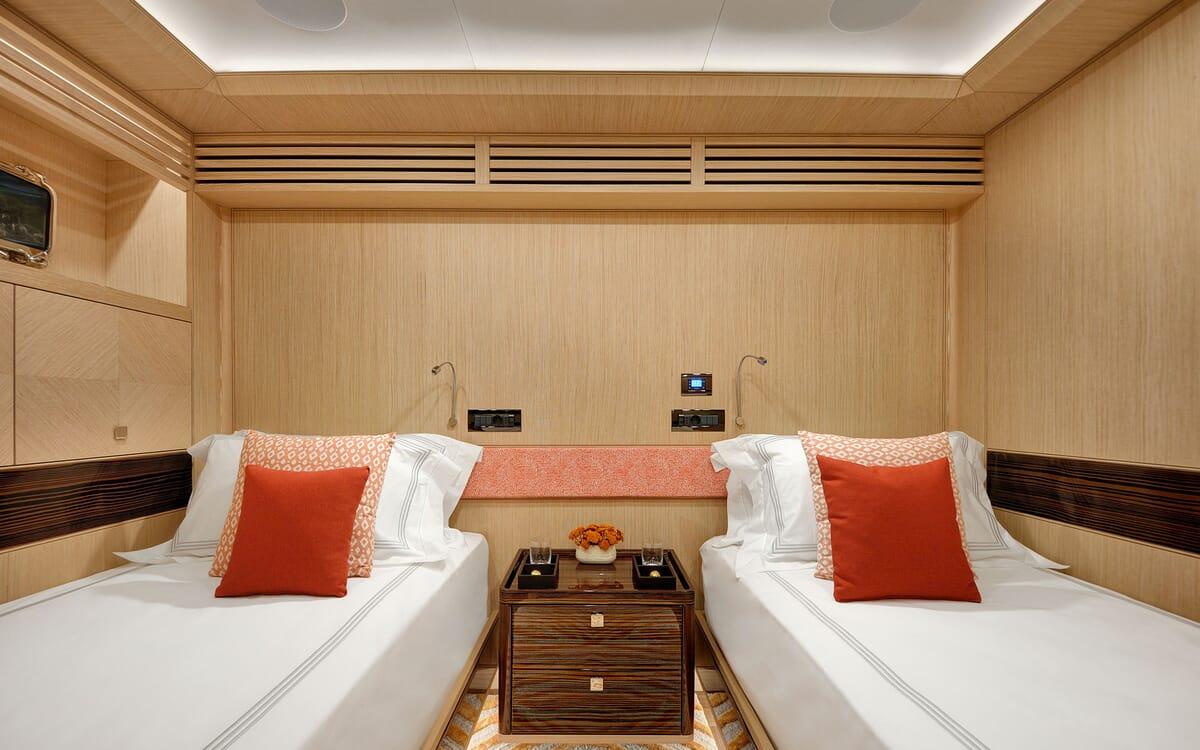 THAT'S AMORE gulet accommodation interior cabin in Greece