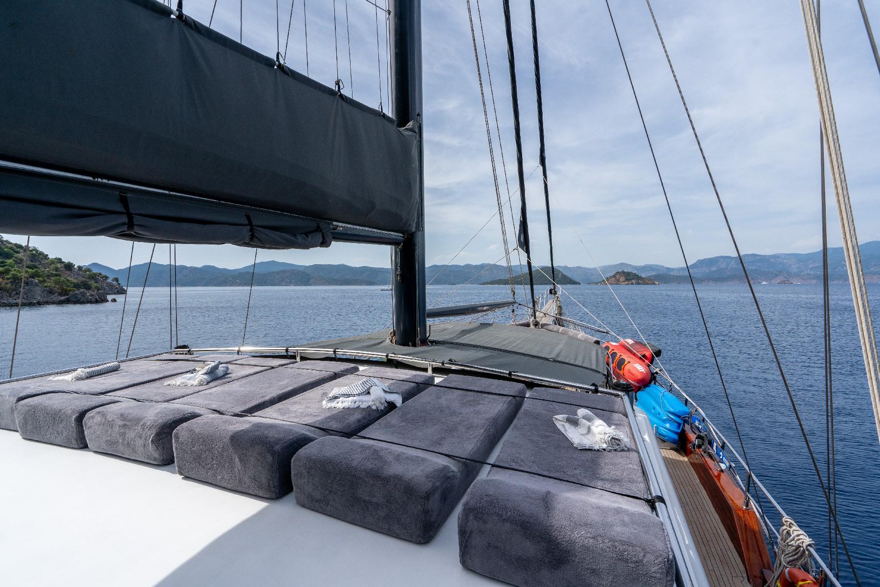 Berrak Su gulet amenities exterior deck in Türkiye
