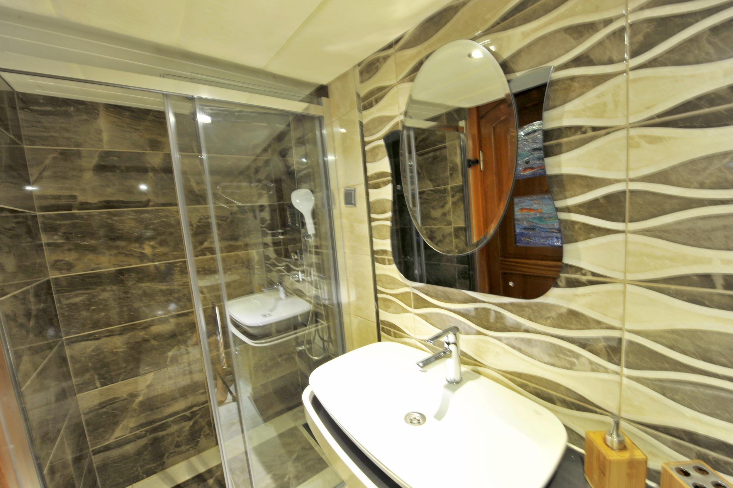 Berrak Su gulet accommodation interior cabin in Türkiye