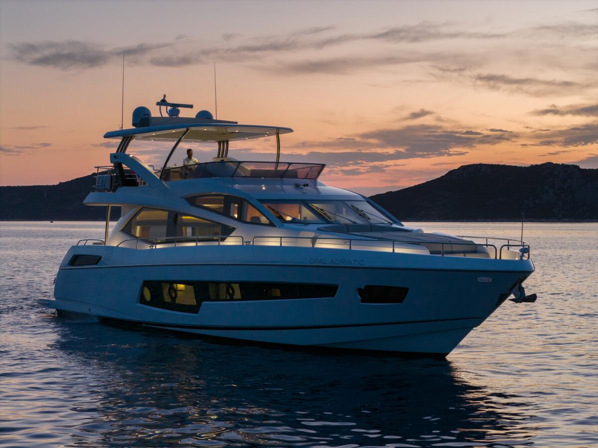 Opal Adriatic gulet amenities exterior deck in Croatia