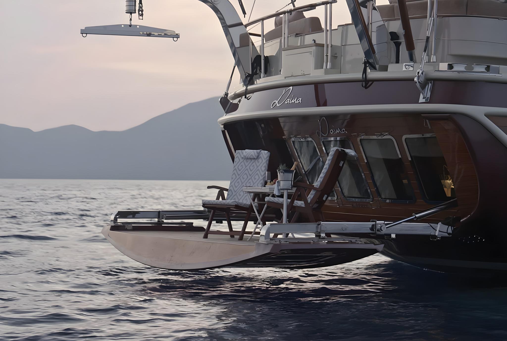 Daima gulet amenities exterior deck in Türkiye