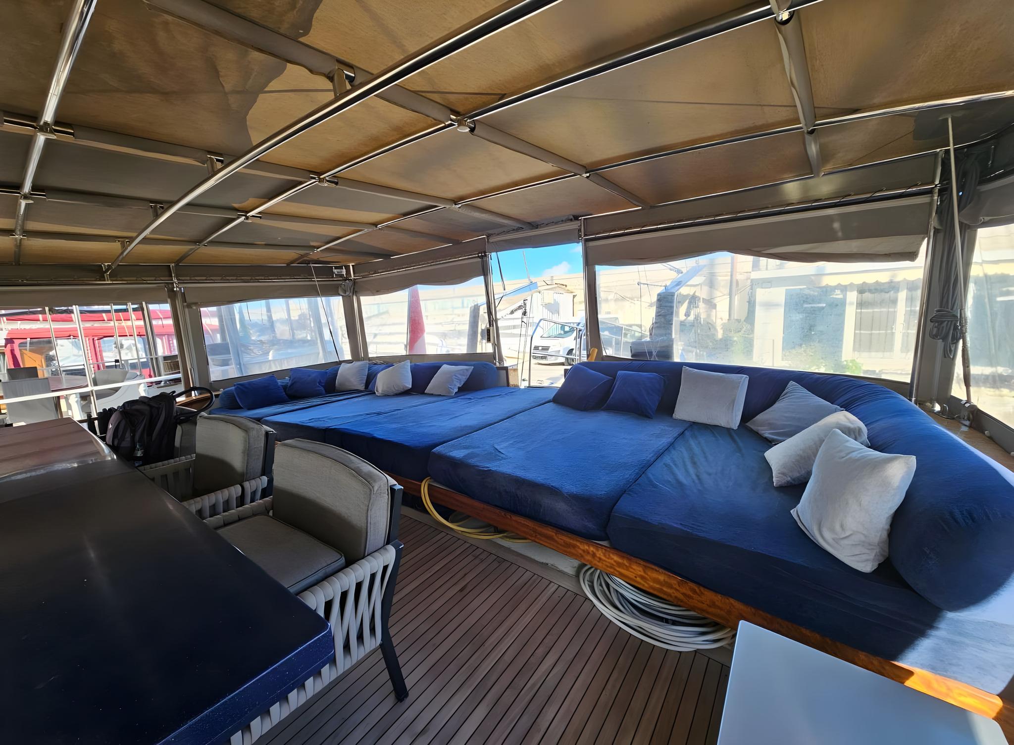 Dream A gulet amenities exterior deck in Italy