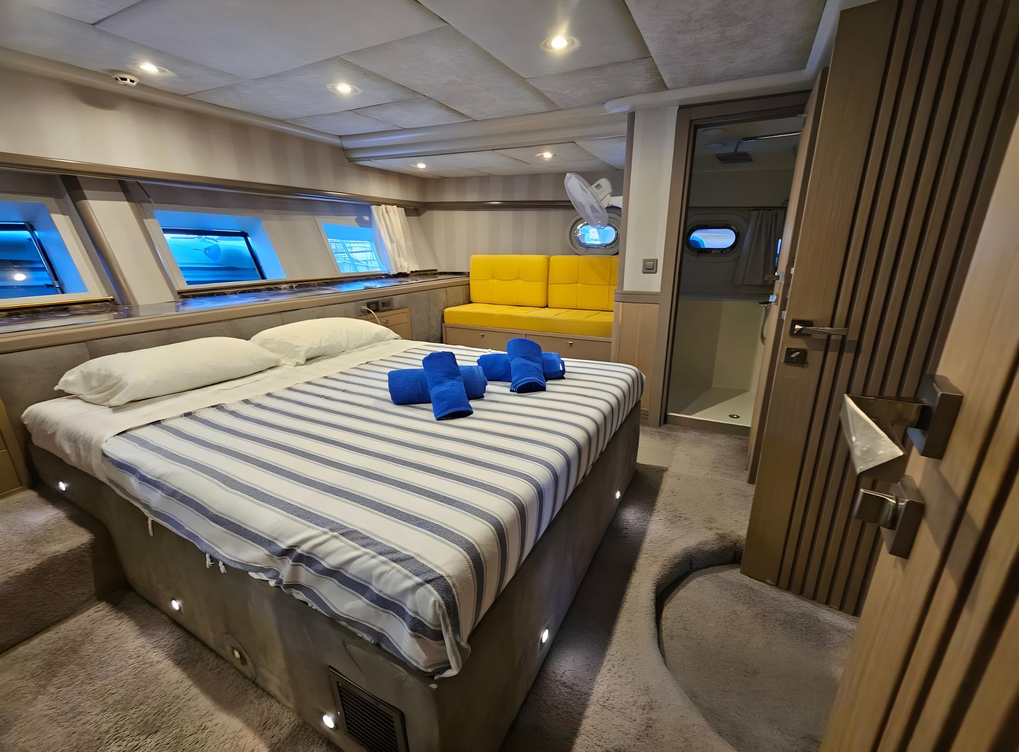 Dream A gulet accommodation interior cabin in Italy