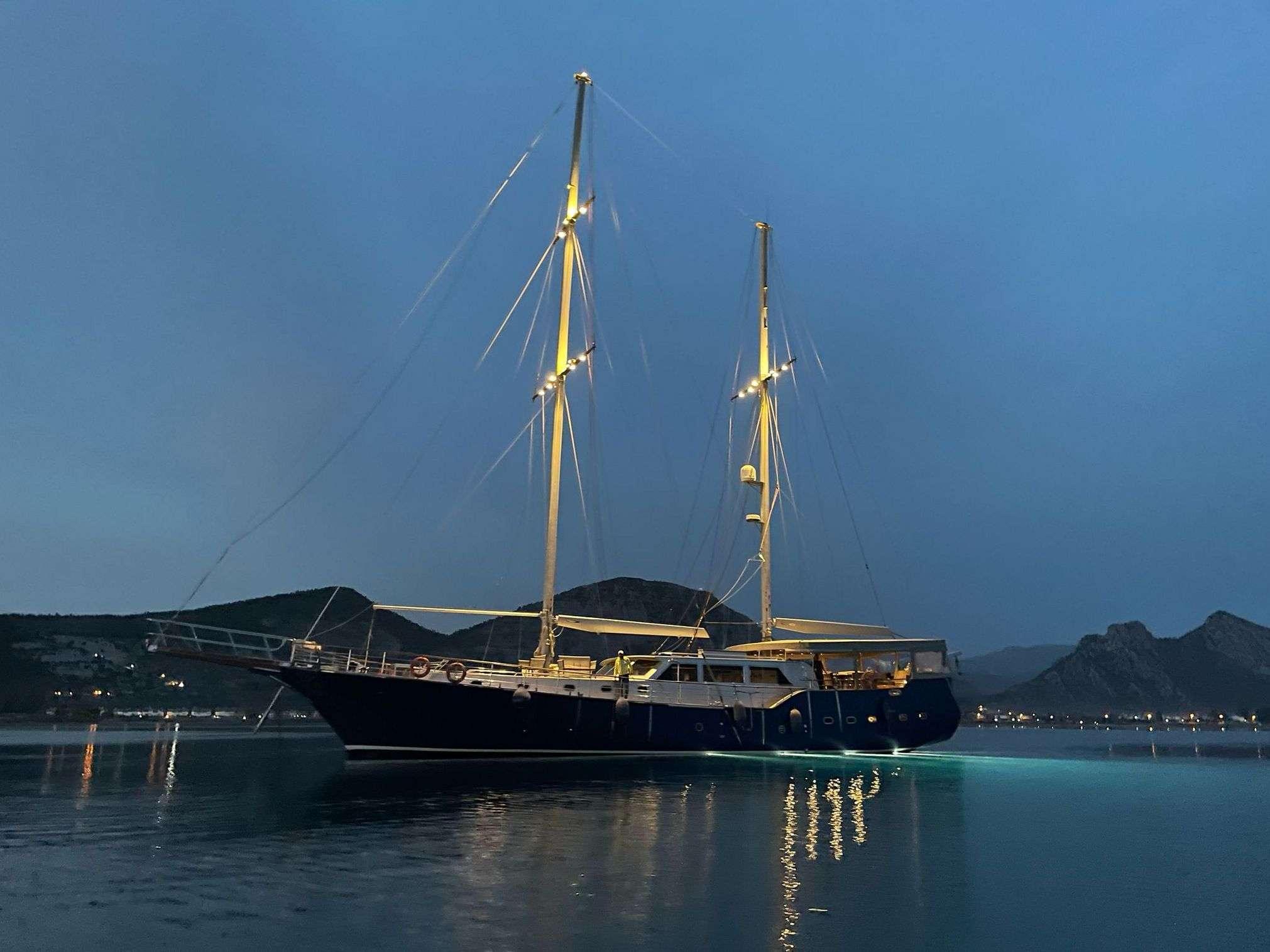 Dream A gulet amenities exterior deck in Italy