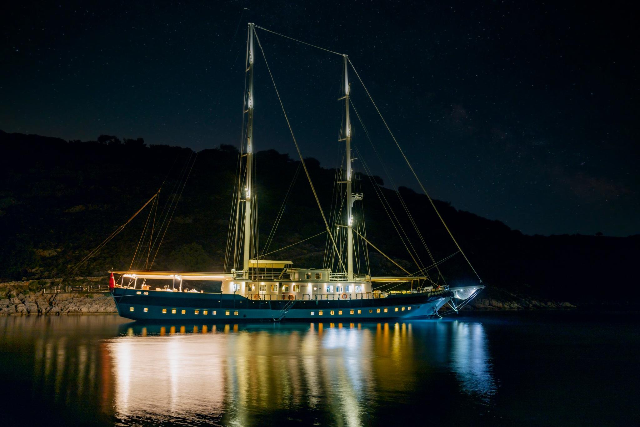 Tersane 8 gulet amenities aerial view in Türkiye
