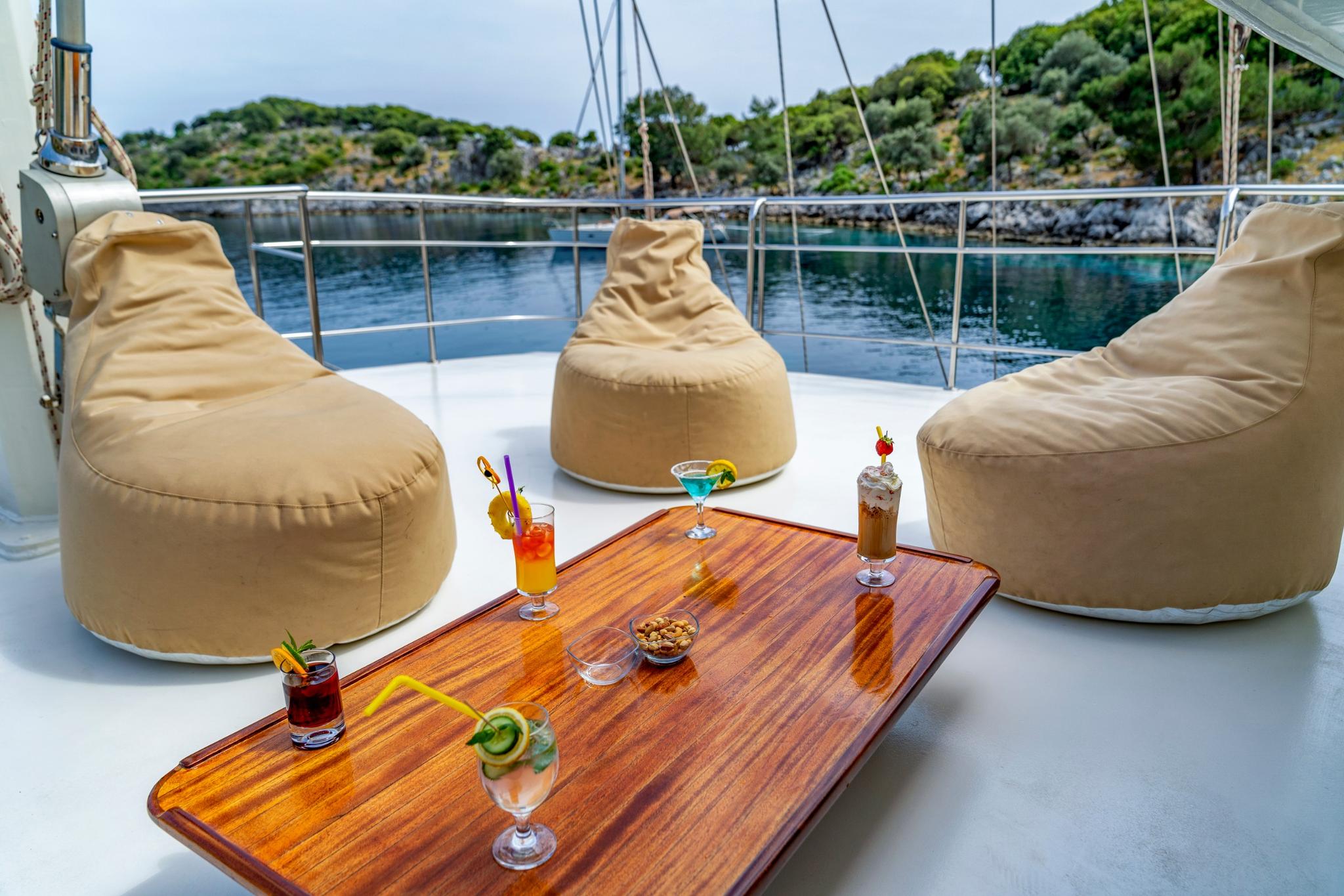 Tersane 8 gulet amenities exterior deck in Türkiye