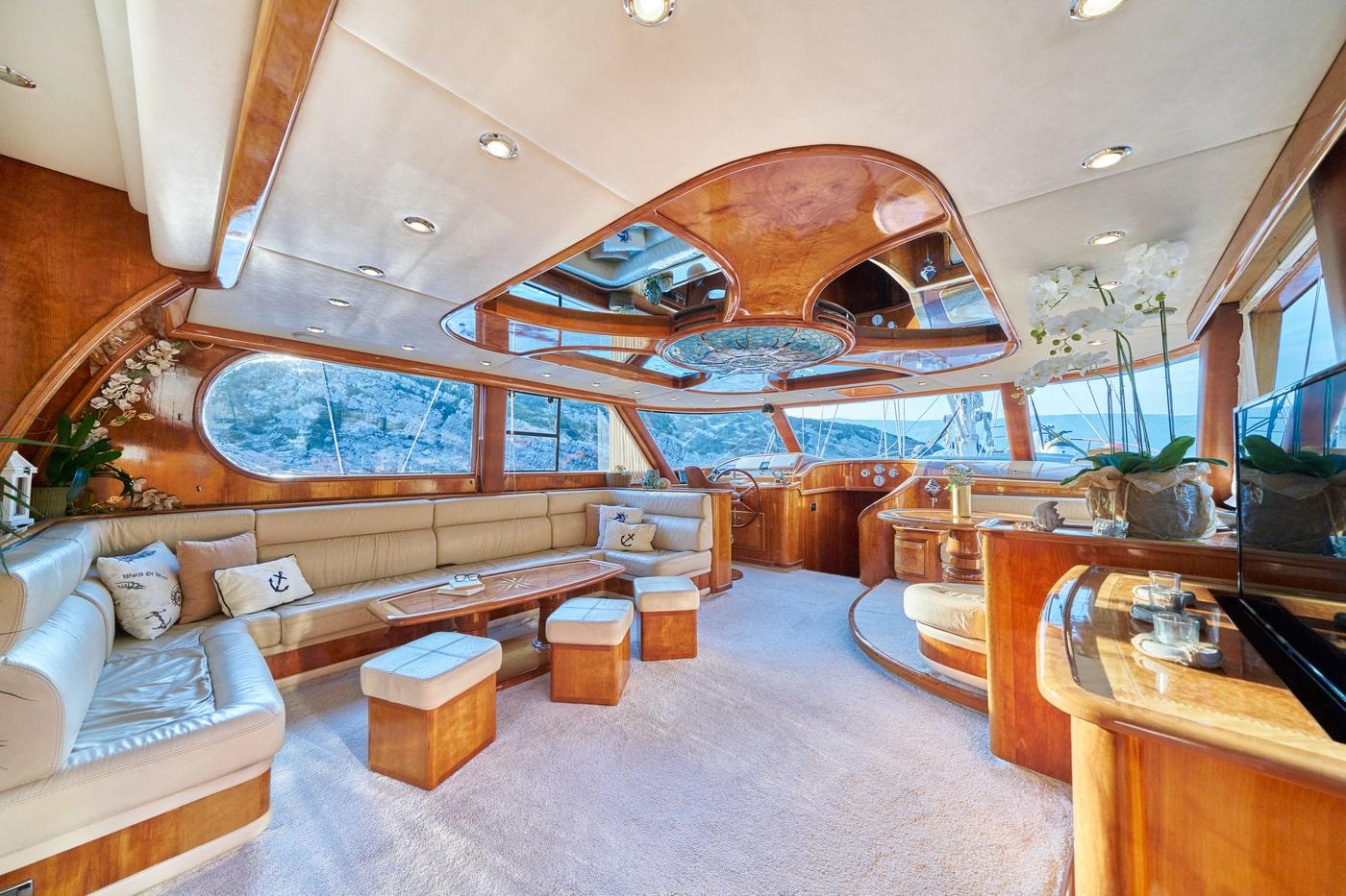 Lotus gulet amenities exterior deck in Croatia