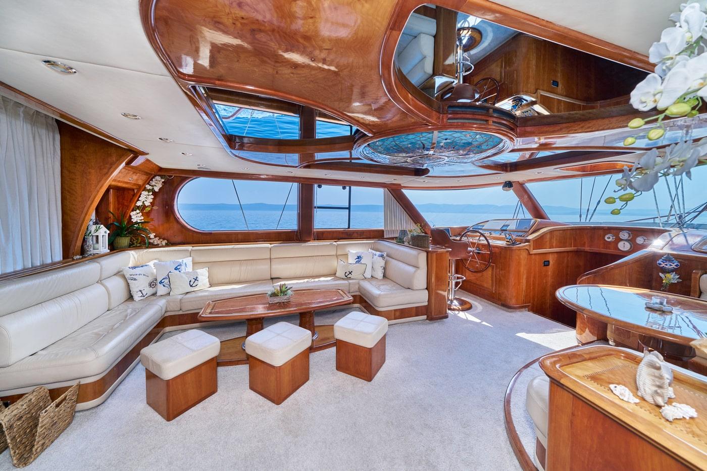 Lotus gulet amenities exterior deck in Croatia