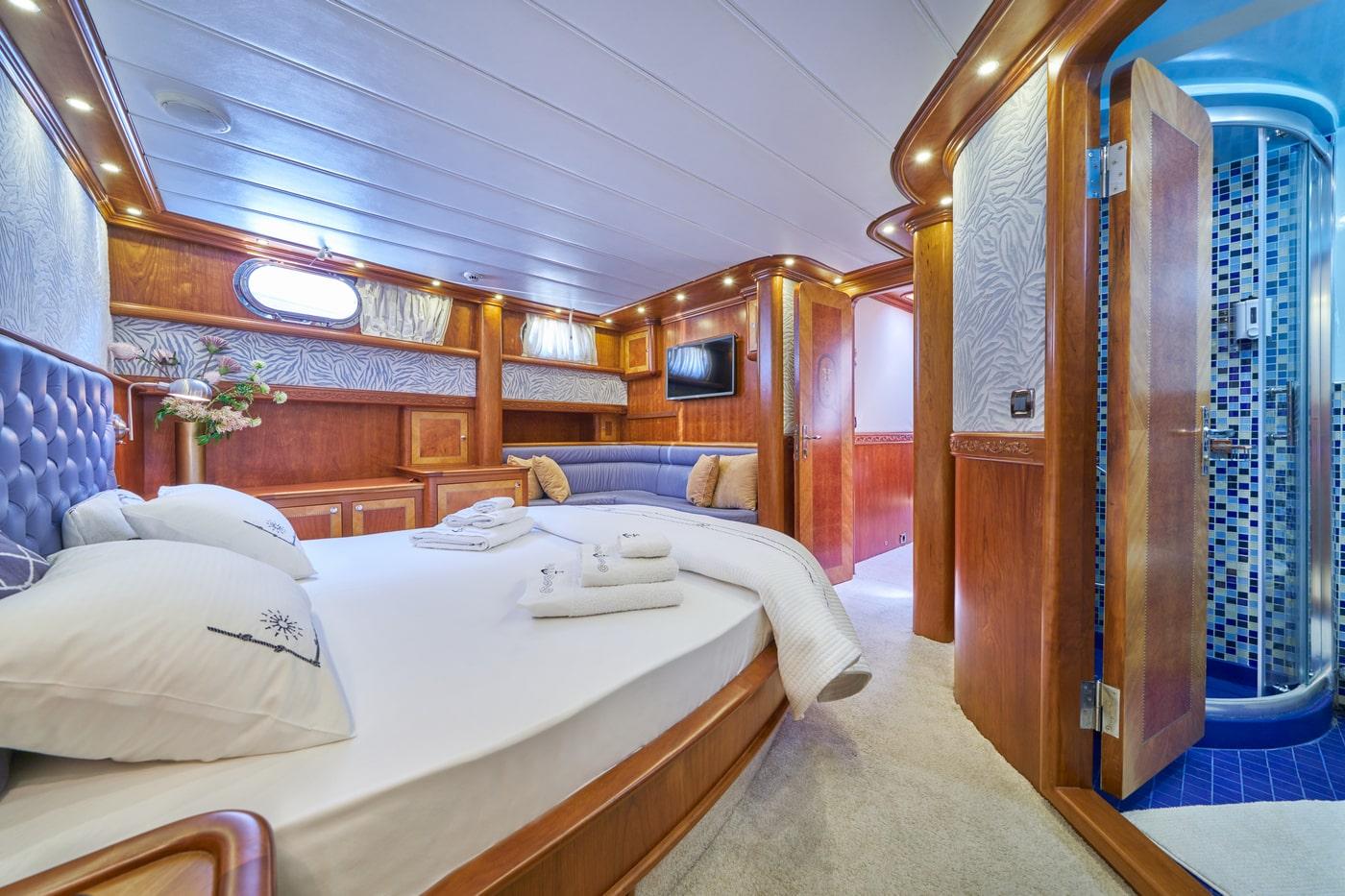 Lotus gulet accommodation interior cabin in Croatia