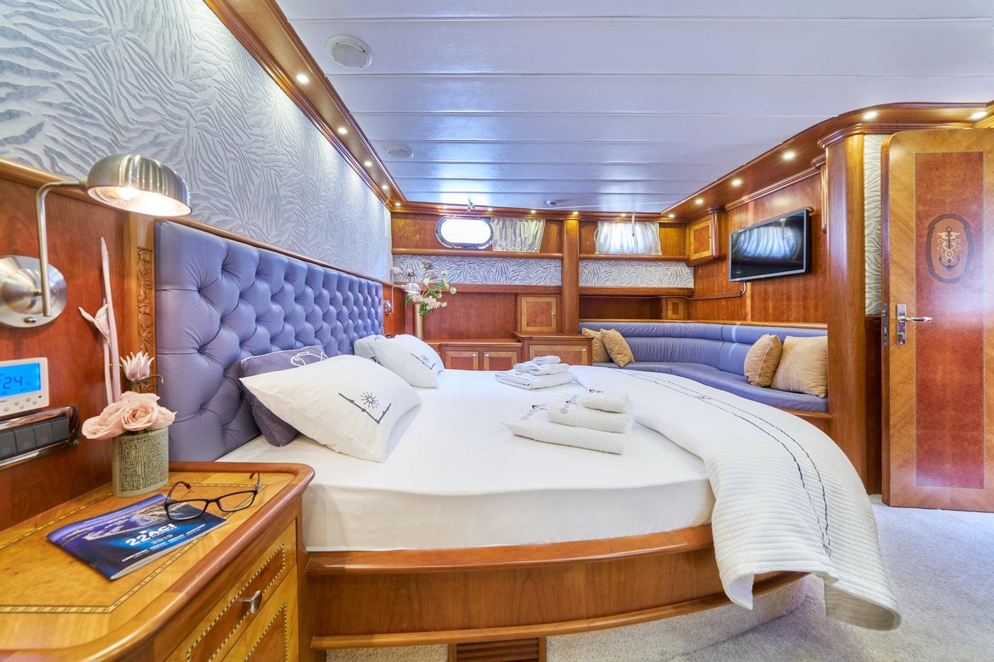 Lotus gulet accommodation interior cabin in Croatia